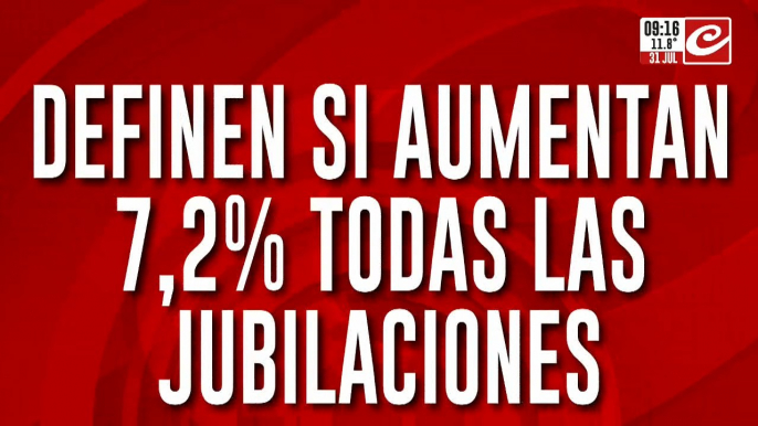 Atención jubilados: el Congreso define si aumentan 7,2% todas las jubilaciones