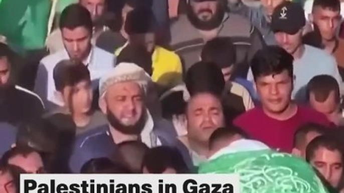 Palestinians in Gaza Hold Funeral for Hamas Political Official  VOA #trending #palestinians #dailymotion #gazanews