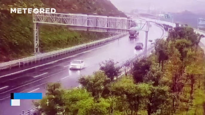 An impressive landslide causes severe damage in Shandong, China