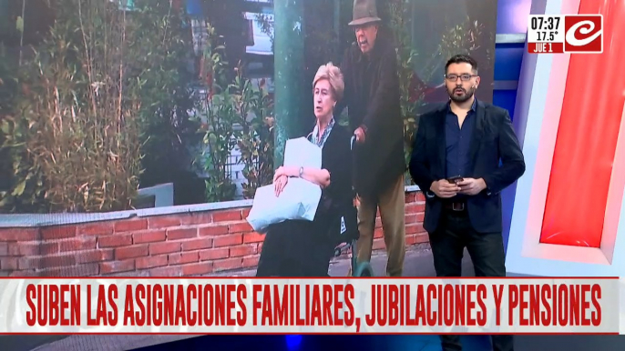 Aumentan jubilaciones, pensiones y asignaciones familiares