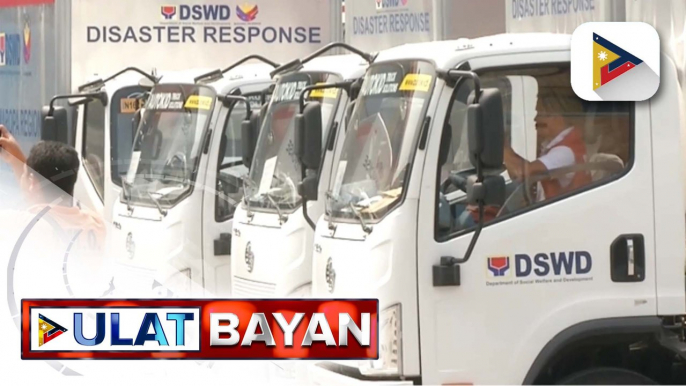 11 DSWD delivery trucks at heavy duty forklifts, itinurnover na sa DSWD National Resource Operations Centers