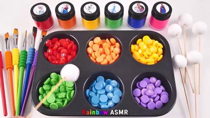 Rainbow Satisfying Video l How to make Rainbow Lollipop Candy and Glossy Balls into Playdoh Cutting ASMR.