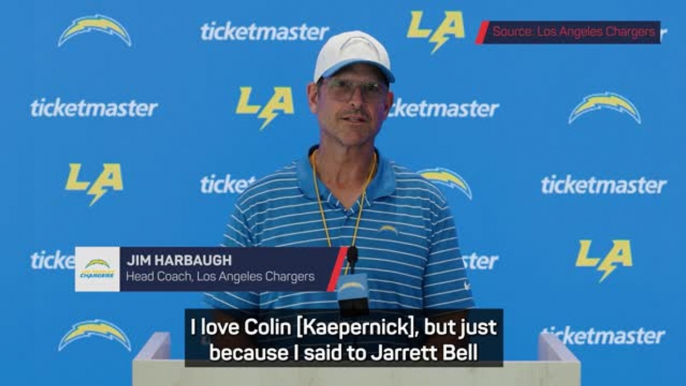 Harbaugh confirms Kaepernick won't join the Chargers this year