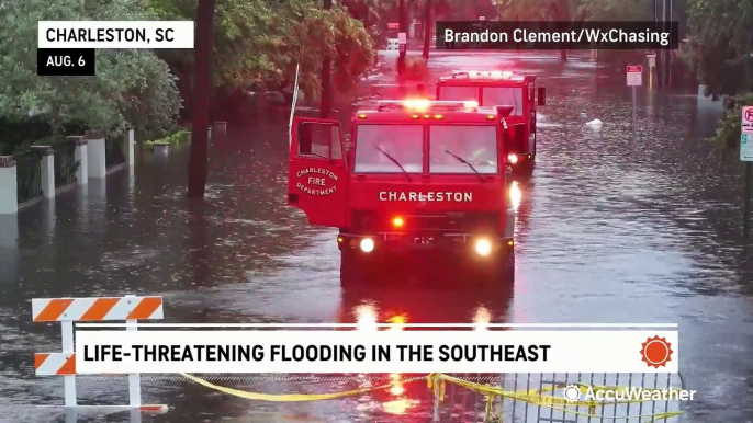 Heavy rain from Debby leads to flooding creeks and rivers