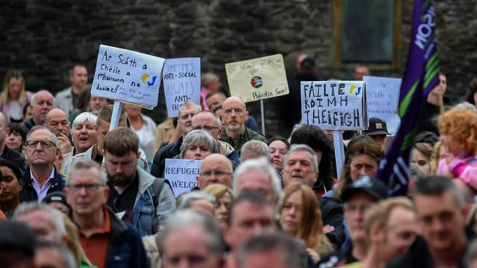 McLaughlin blames ‘explosion of hate’ on ‘far-right agitators’ with ‘racist and fascist’ attitudes and hails Derry anti-racism rally