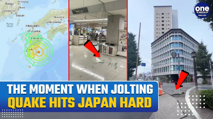 Japan Earthquake: Kyushu and Shikoku Islands Rocked by Earthquake| Buildings & Roads Damaged| VIDEO