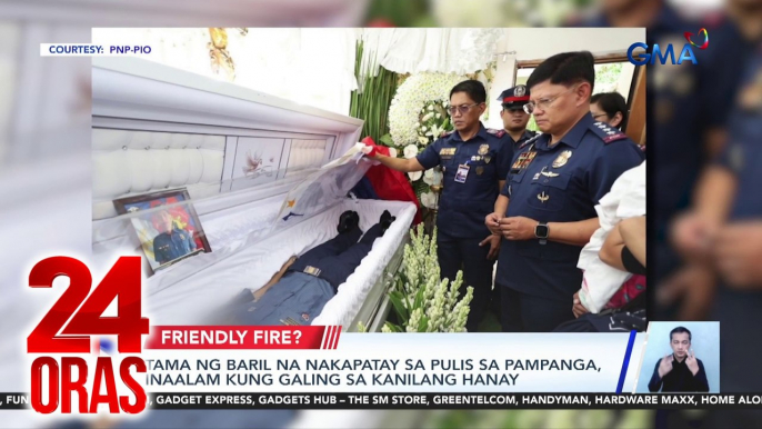 24 Oras: (Part 1) Pulis, nasawi sa isang operasyon sa Pampanga; Sunog sa tondo na inabot ng halos 20 oras; Dumaraming kaso ng leptospirosis; Bonding sa Paris nina Carlos at Hidilyn, atbp.