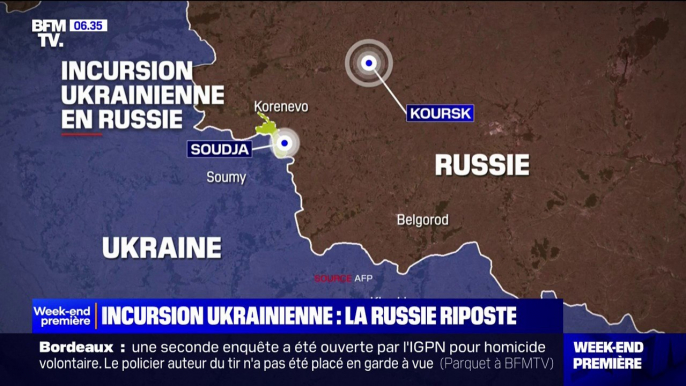 En réaction aux incursions menées par l'armée ukrainienne, la Russie riposte