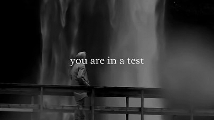 You are in a test #Allah #motivation #viral #dailymotion #Islam #Muslim