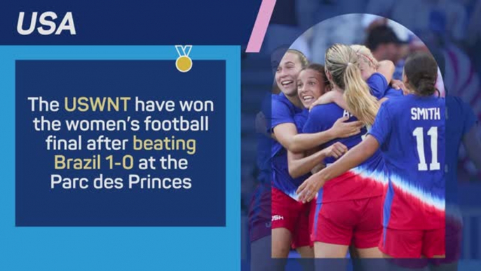 Medal Alert - USA wins gold in women's football