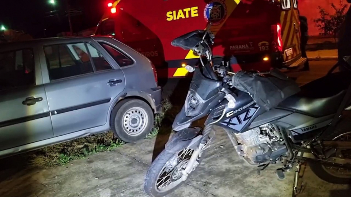 Motociclista é socorrido pelo Siate após acidente de trânsito no bairro Brasília