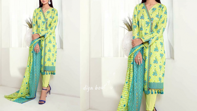 Printed dress designs lawn cotton linen suits design ||casual dress designing ideas 2024