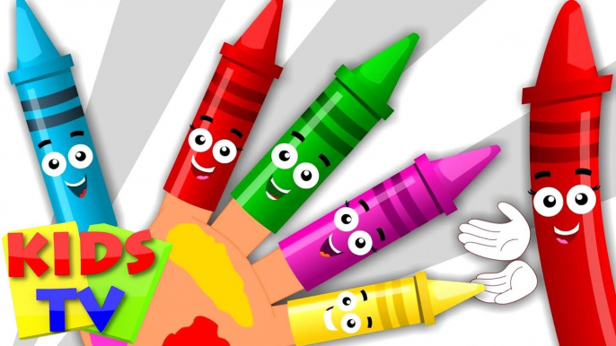 Crayons Finger Family Song | Nursery Rhymes for Kids | Rhymes for Toddlers | Kids TV Song