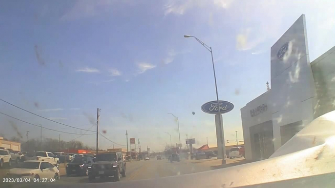 Pickup Truck Crashes Into Another Pickup Truck While Crossing Blind