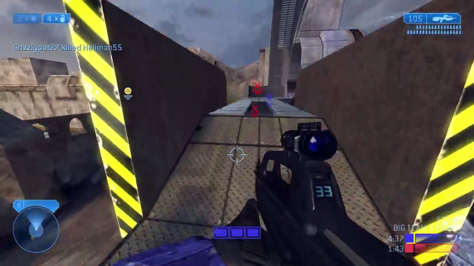 Halo 2 Classic Big Team - Big Team 3 Plots on Zanzibar Multiplayer Gameplay