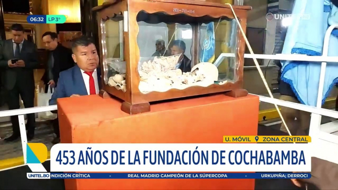 Inician actos protocolare en conmemoración a los 453 años de fundación de Cochabamba