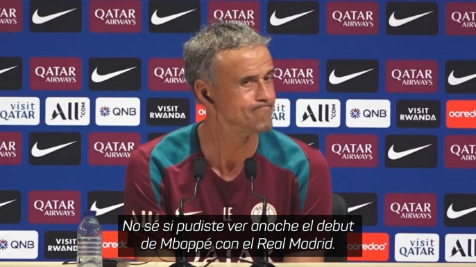 El enfado de Luis Enrique con la prensa española tras una pregunta sobre Mbappé