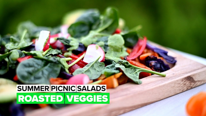 Summer Picnic salad: Roasted veggies