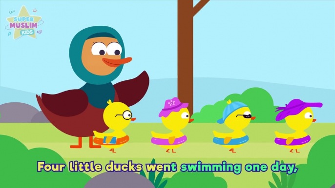 Five little Ducks Kids Song Nasheed  Vocals Only  Super Muslim Kids  Nursery Rhyme