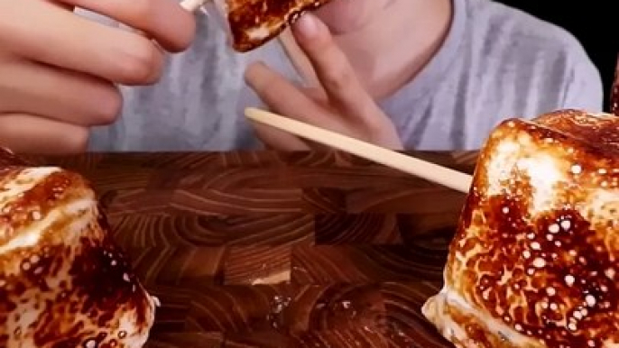 Satisfying Cute Giant Roasted Chocolate Marshmallow Icecream