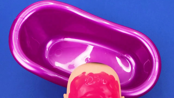 Satisfying Video l Mixing Candy in BathTub with Rainbow Skittles & Magic Slime Cutting ASMR