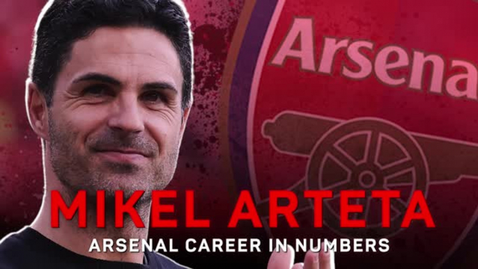 Mikel Arteta - Arsenal career in numbers