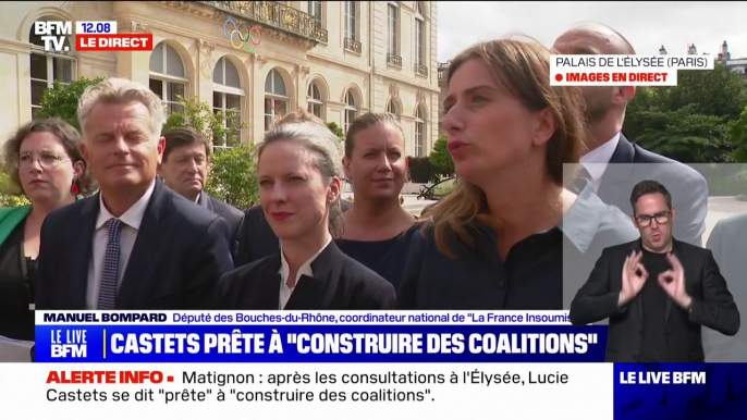 Marine Tondelier (secrétaire nationale des Écologistes-EELV) estime que la consultation organisée par Emmanuel Macron est "un premier signal extrêmement favorable"