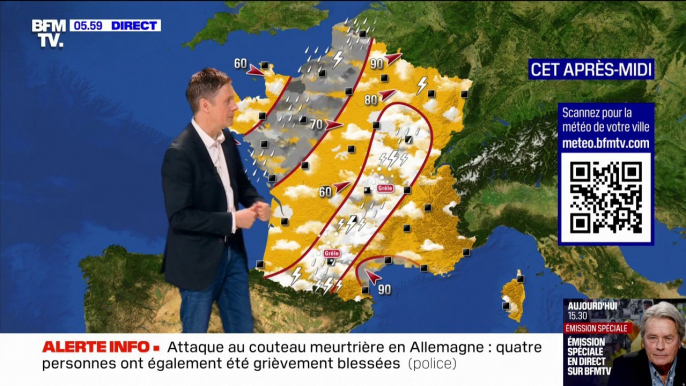 De la pluie attendue dans le Nord-Ouest ce samedi, des orages vont remontés des Pyrénées au Nord-Est