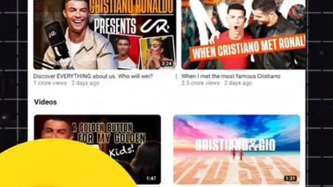 Ronaldo you tube channel breaks all records #trending,#shorts