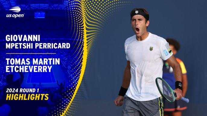 Tomás Martín Etcheverry vs Giovanni Mpetshi Perricard (6-4, 6-2, 6-3) | US Open 2024 | Primera Ronda