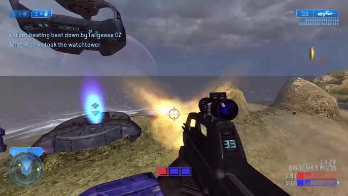 Halo 2 Classic Big Team - Big Team 3 Plots on Relic Multiplayer Gameplay