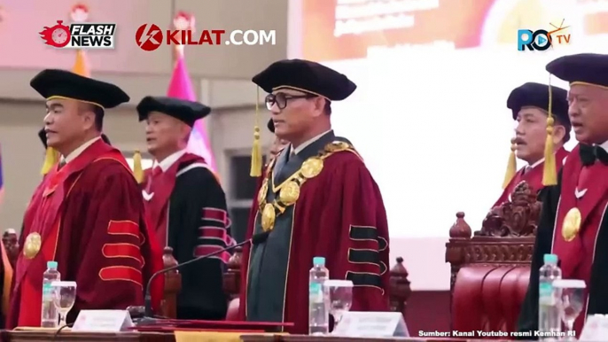 Momen Menhan Prabowo Subianto Hadiri Wisuda 425 Mahasiswa Unhan RI