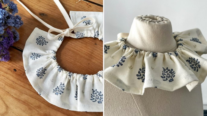 Coudre un col amovible pour enfant pour un look de rentrée adorable