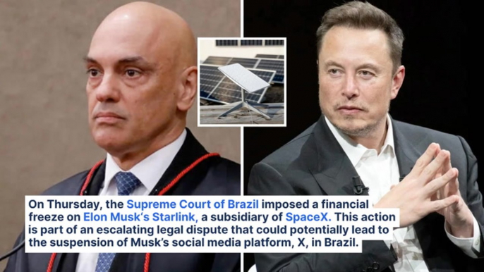 Elon Musk Lashes Out At Judge After Brazil's Supreme Court Blocks Starlink's Bank Accounts: 'Criminal Wearing Judges Robes Like A Halloween Costume'