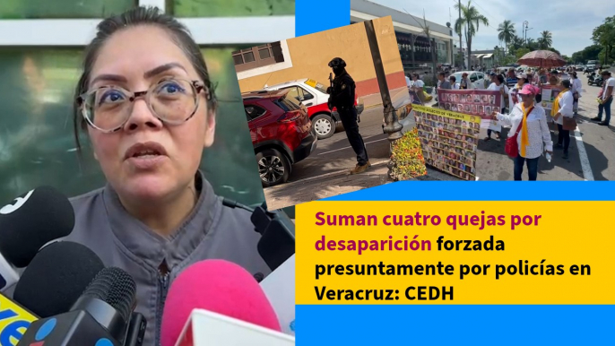 Suman cuatro quejas por desaparición forzada presuntamente por policías en Veracruz: CEDH