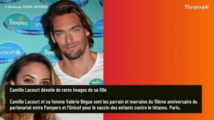 Camille Lacourt dévoile des images de sa fille Jazz qu'il a eue avec Valérie Bègue, une grande adolescente aux longs cheveux