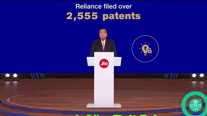 Digital is another principal area of our in-house research. We have ﬁled patents in 6G, 5G, AI-Large Language Models, AI-Deep Learning, Big Data, Devices, Internet of Things, and Narrowband-IoT.'- Mukesh Ambani #Reliance #RILAGM2024 #RelianceForAll #Jio