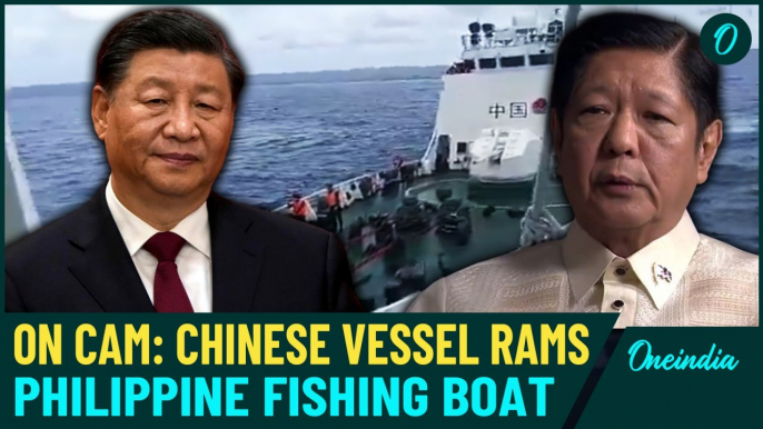 South China Sea Showdown: Moment when Chinese vessel rammed Philippine boat Caught on Cam