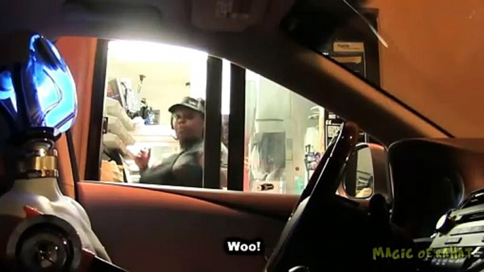 Drive Thru Robot Driver Prank