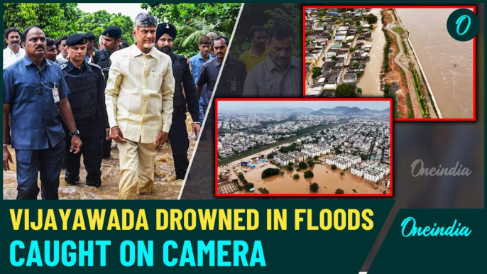 Andhra Pradesh Floods: Drone Footage Reveals Devastation As Rainfall Hits Vijayawada| WATCH