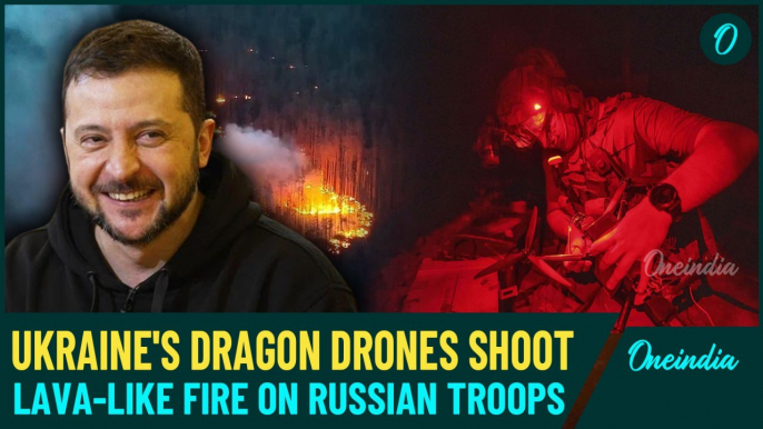 Shocking VIDEO: Ukrainian Dragon Drones Shoot Molten Metal At 2,200°C At Russian Troops