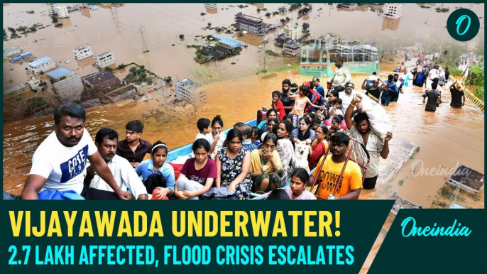 Vijayawada Flood Disaster: Lakhs Affected, Ground Floors Submerged, CM Naidu Appeals for Urgent Help