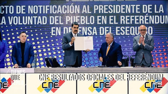 ÚLTIMA HORA: Maduro recibió del CNE resultados oficiales del Referéndum