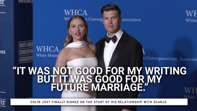 Why Colin Jost Waited To Ask Scarlett Johansson Out On A Date When He First Started Working At 'SNL'