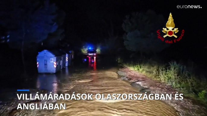 Villámárvizek Olaszországban és Angliában