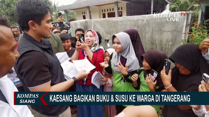 Blusukan dan Temui Warga Tangerang, Kaesang Pangarep Gunakan Rompi Bertuliskan 'Putra Mulyono'