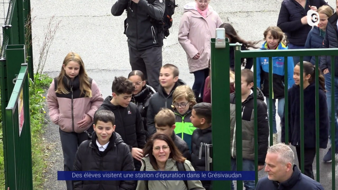 Reportage - Des élèves visitent la station d'épuration de Pontcharra