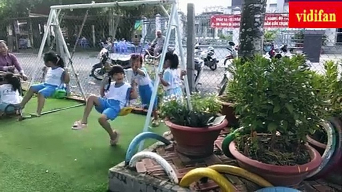 kindergarten students playing