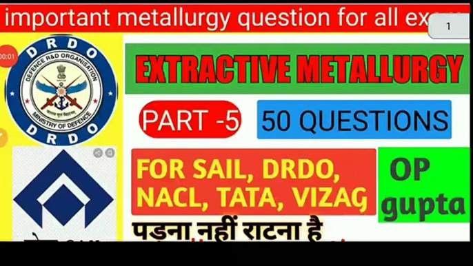 Metallurgy Extractive metallurgy part-5