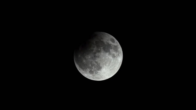 Timelapse shows stunning view of partial lunar eclipse